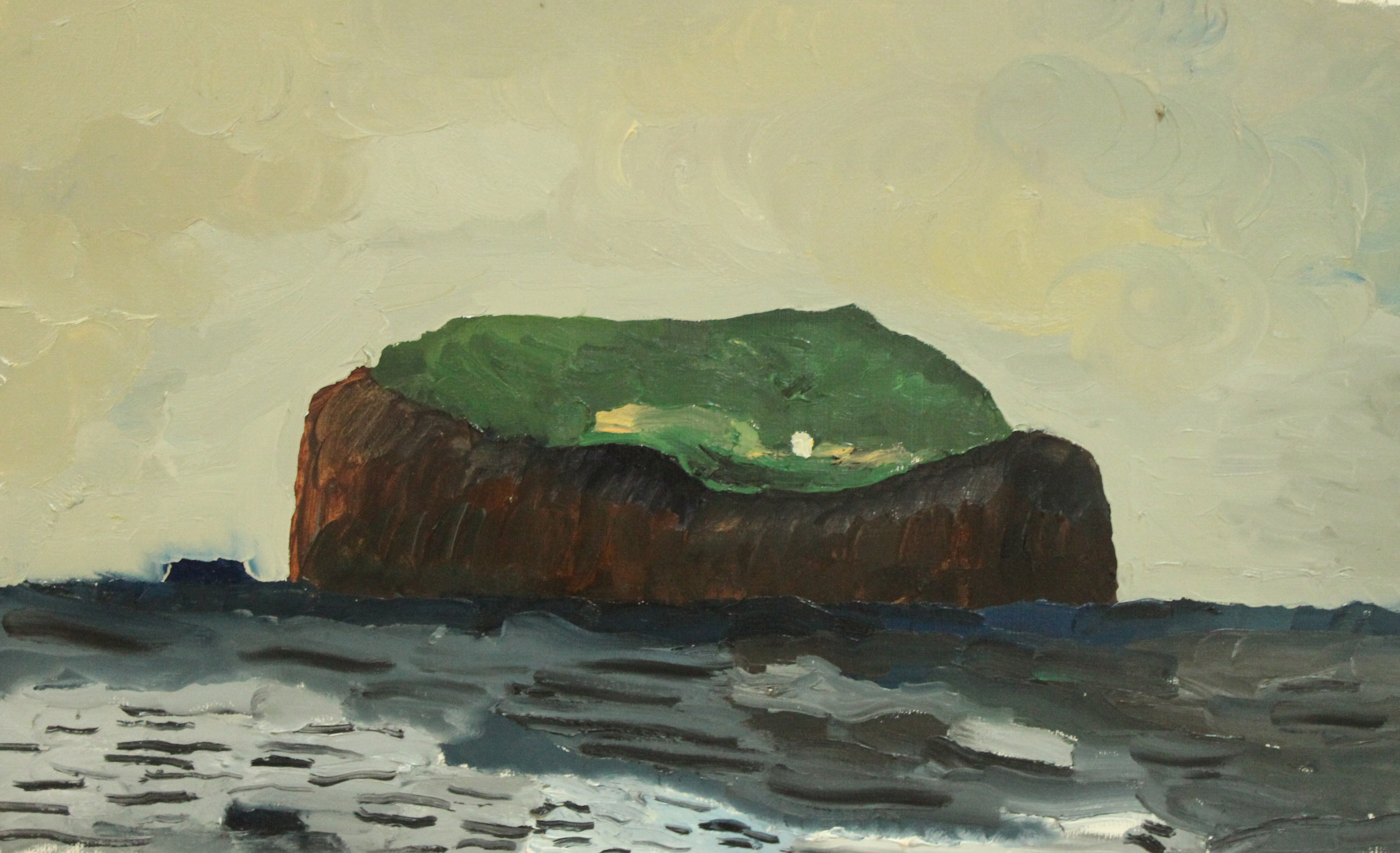 Boat Tour Westman, 2016 - Oil on paper 38 x 25 cm