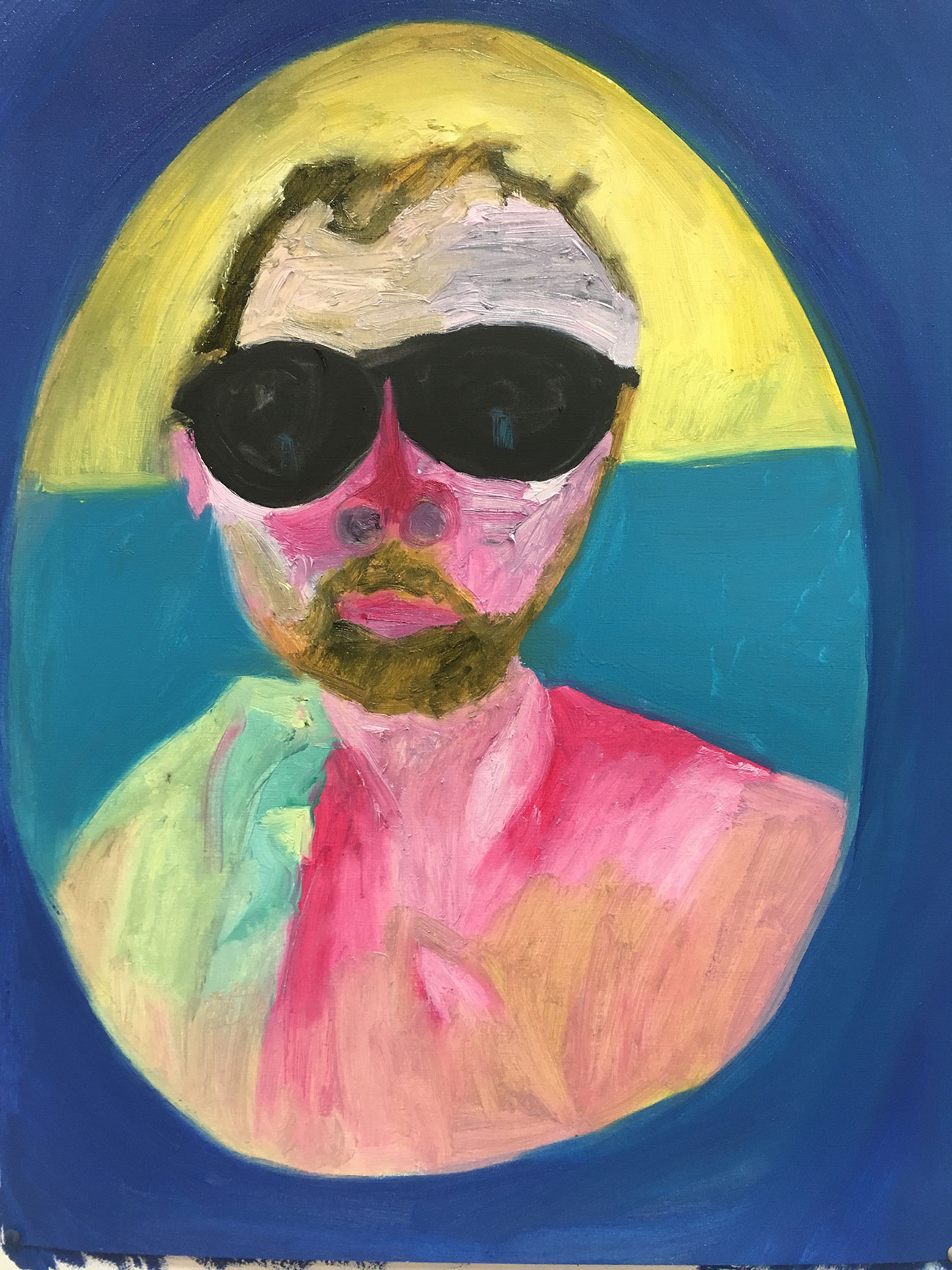Boris, 2019 - Oil on paper 65 x 50 cm