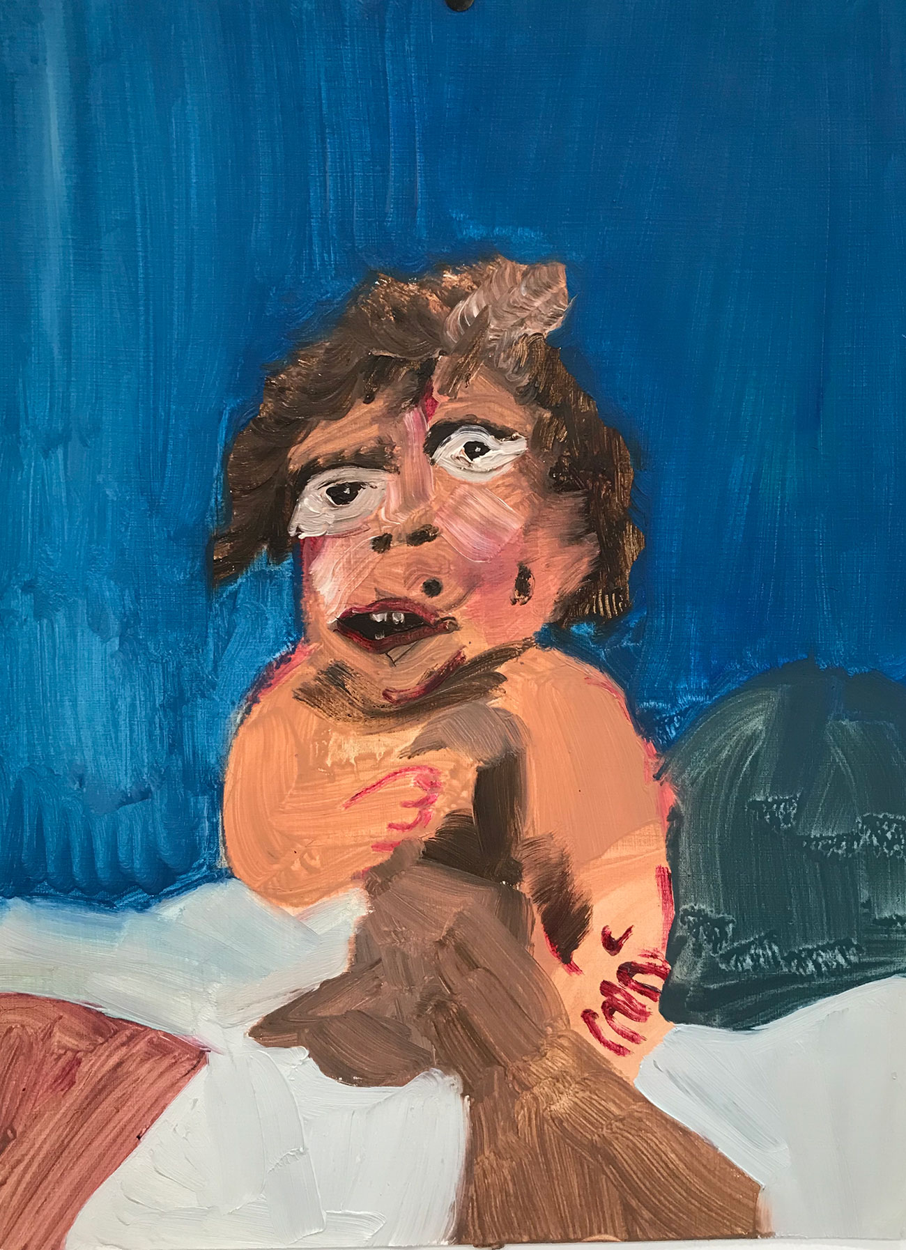 Expressionist Chucky, 2019 - Oil on paper 36 x 48 cm