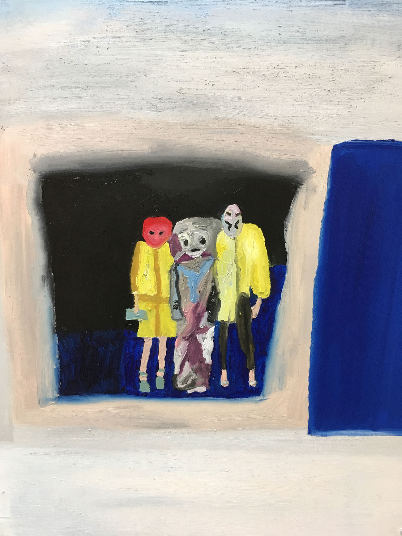 Adrian's trick or treat, 2019 - Oil on paper 65 x 50 cm
