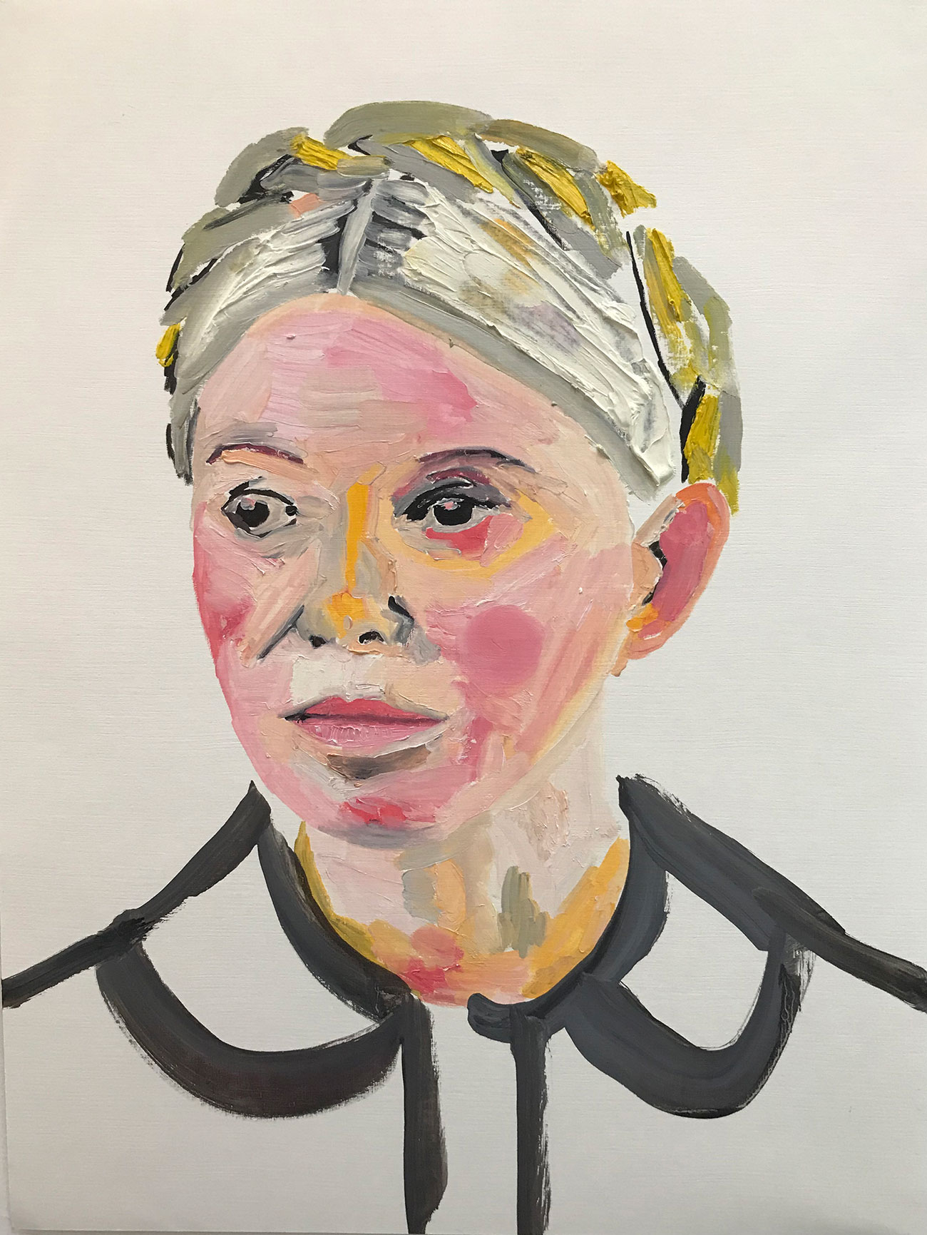 Yulia Tymoshenko, 2017 - Oil on paper 36 x 48 cms