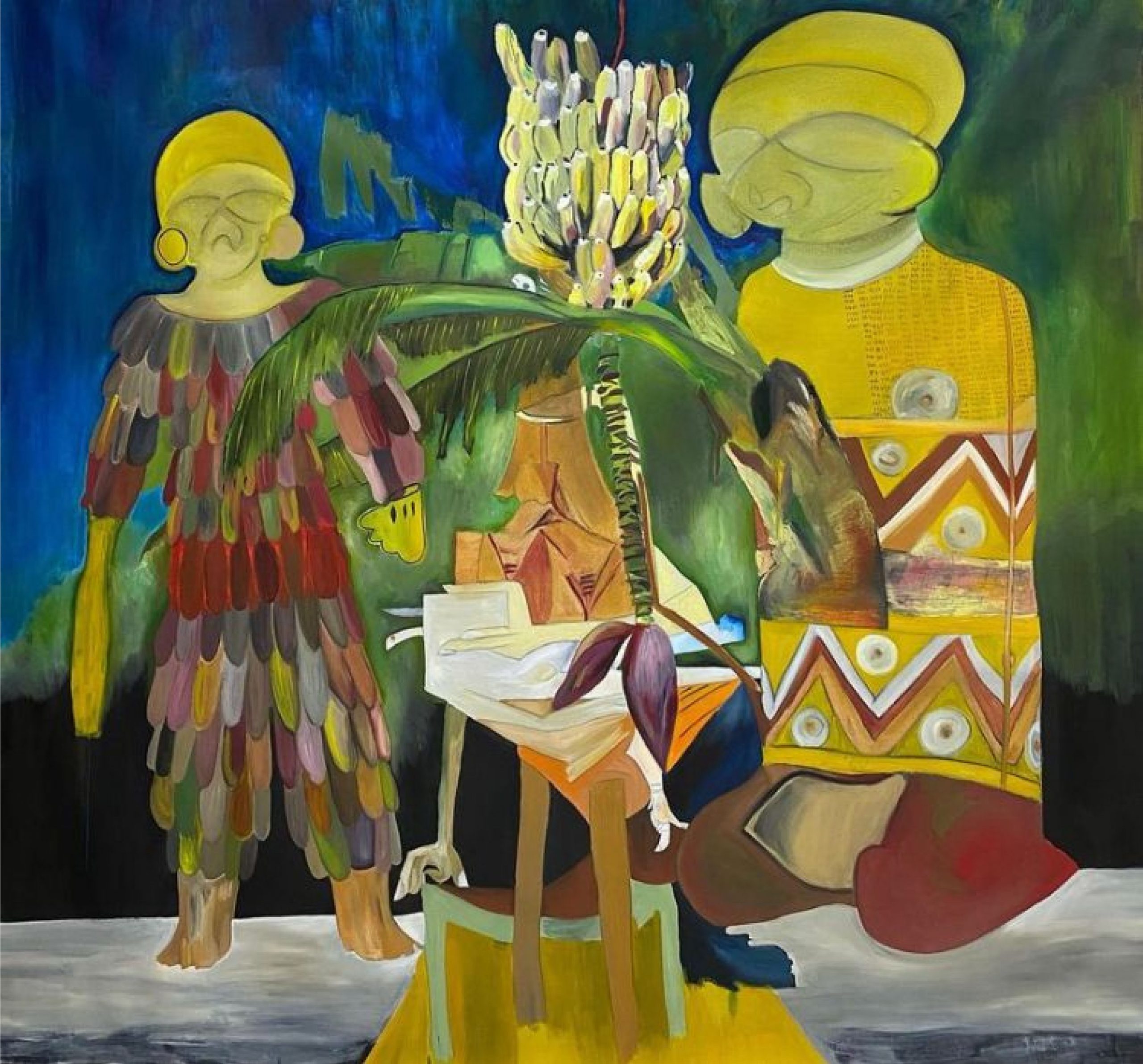 Hierarchy Motherhood, 2021 - Oil on canvas 79.5 x 82.5 in (202 x 209.5 cm)