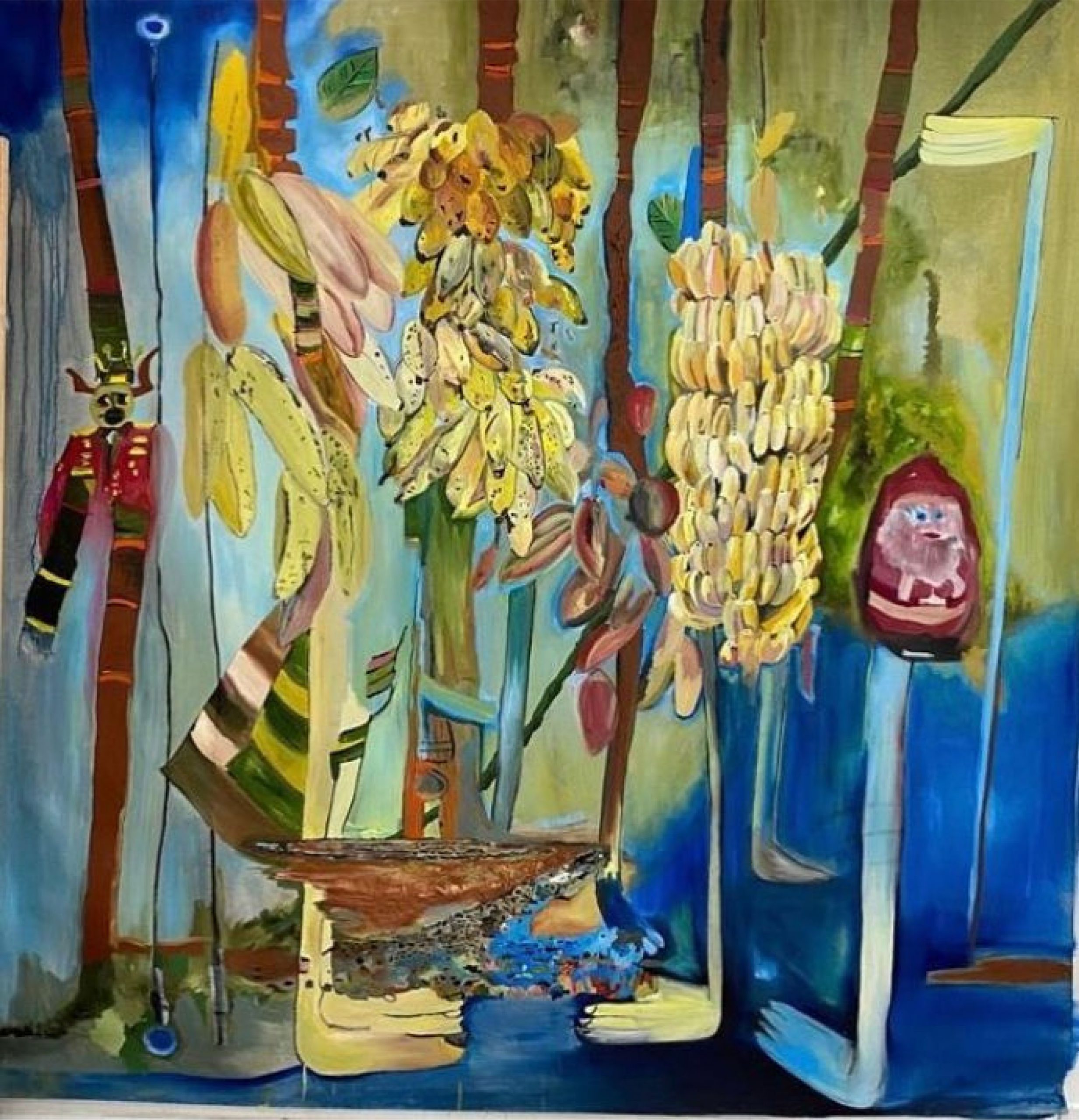 The Jungle, 2021  - Oil on canvas 82.5 x 81.7 in (209.5 x 207.5 cm)
